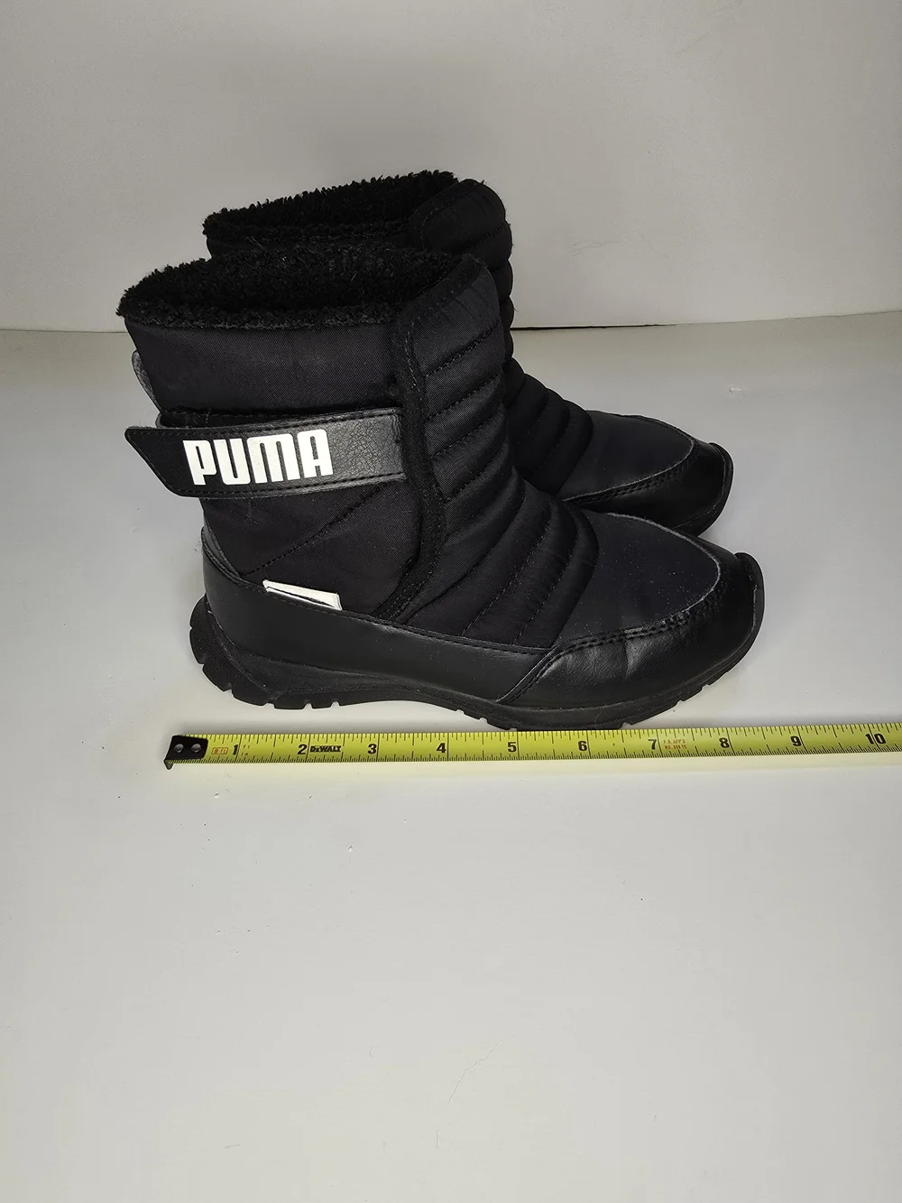 PUMA Black Quilted Winter Boots